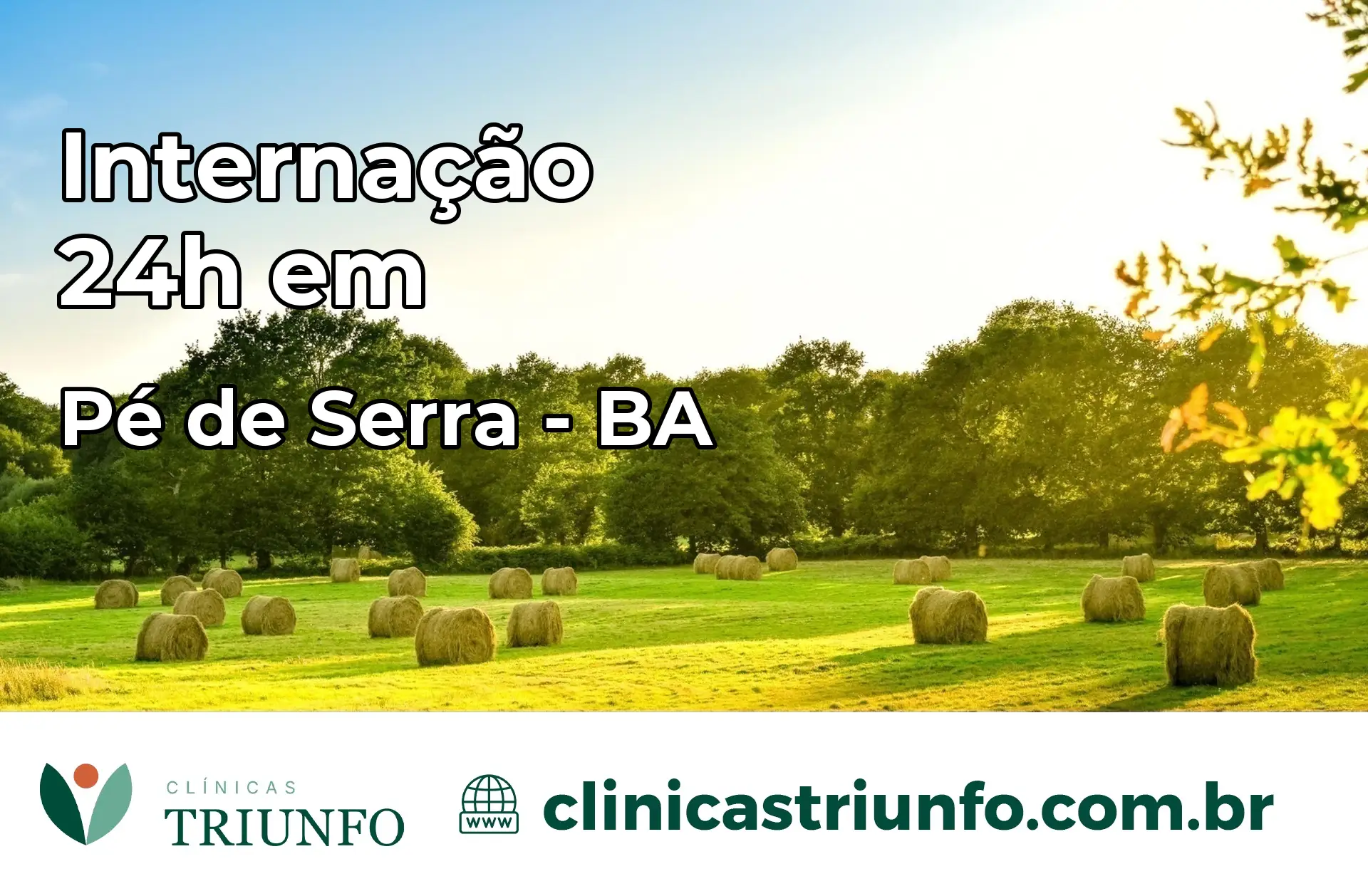 Internação 24 horas em Pé de Serra – BA
