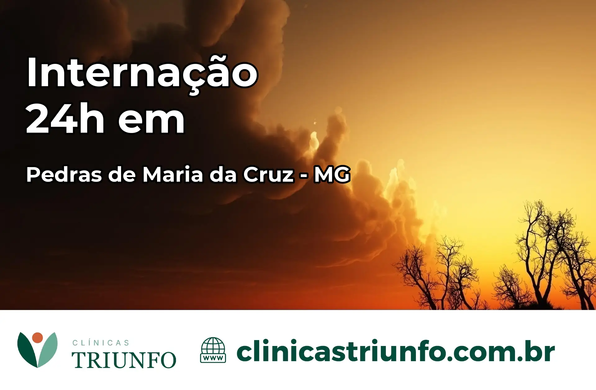 Internação 24 horas em Pedras de Maria da Cruz – MG