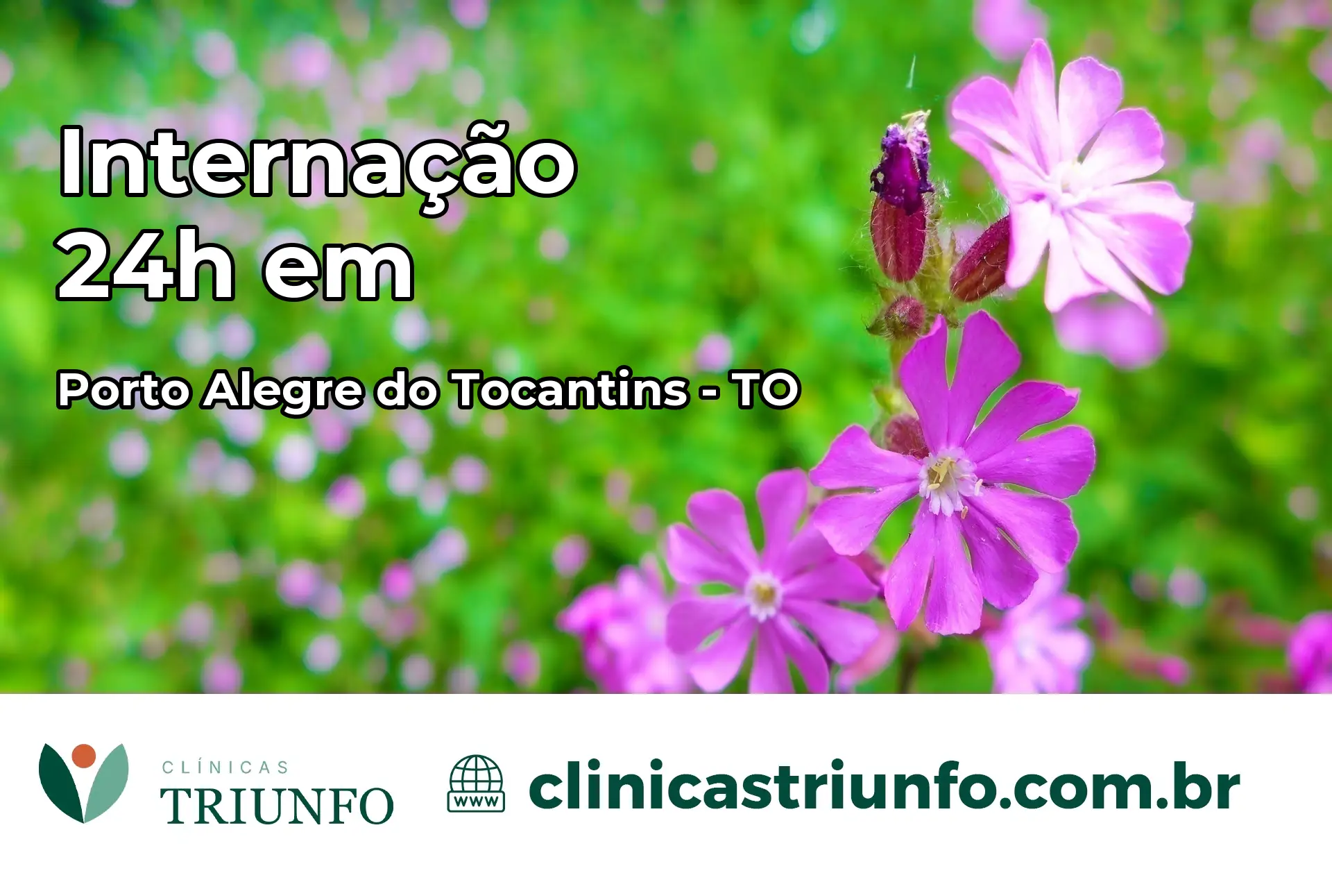 Internação 24 horas em Porto Alegre do Tocantins – TO