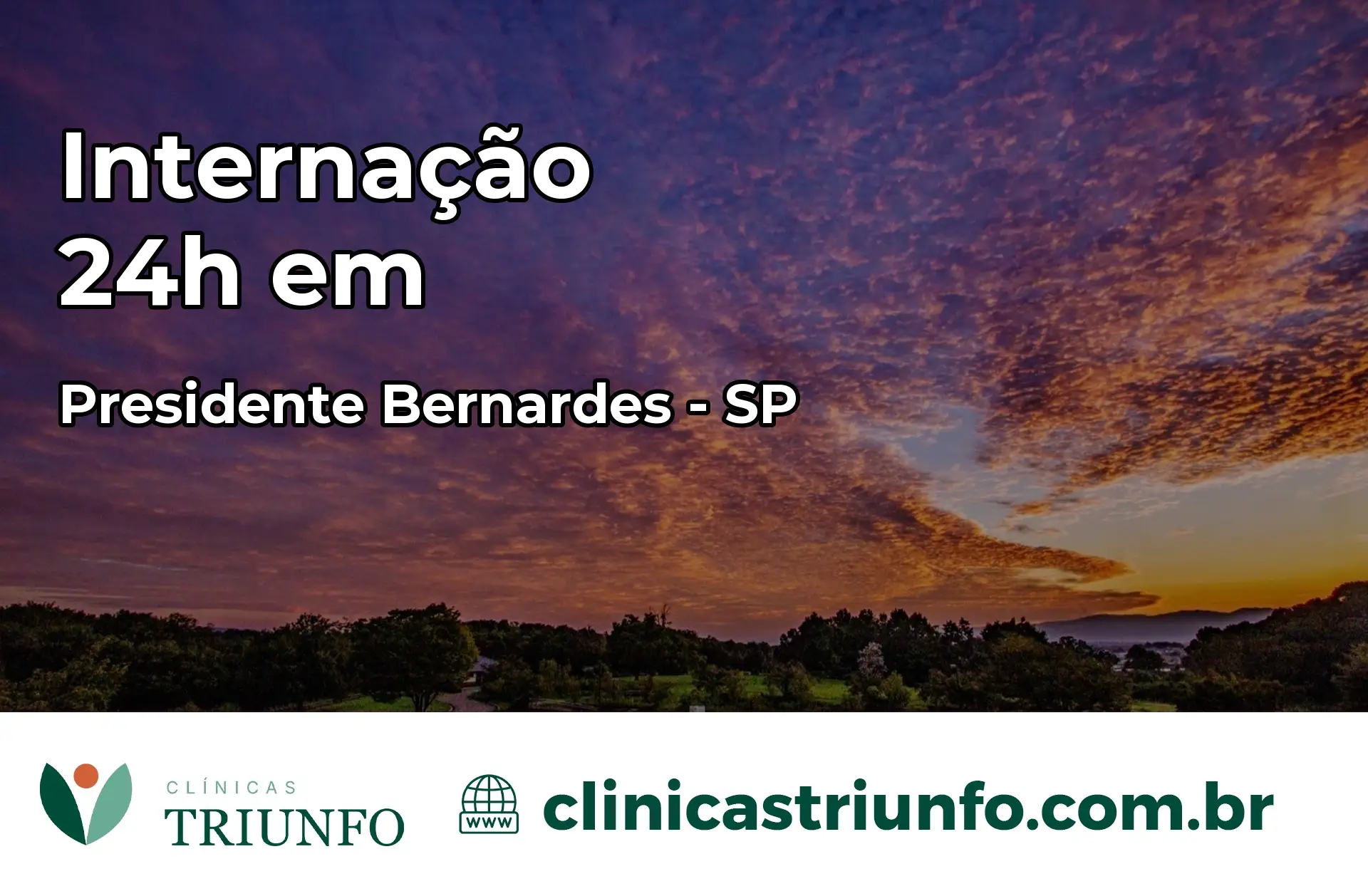 Internação 24 horas em Presidente Bernardes – SP