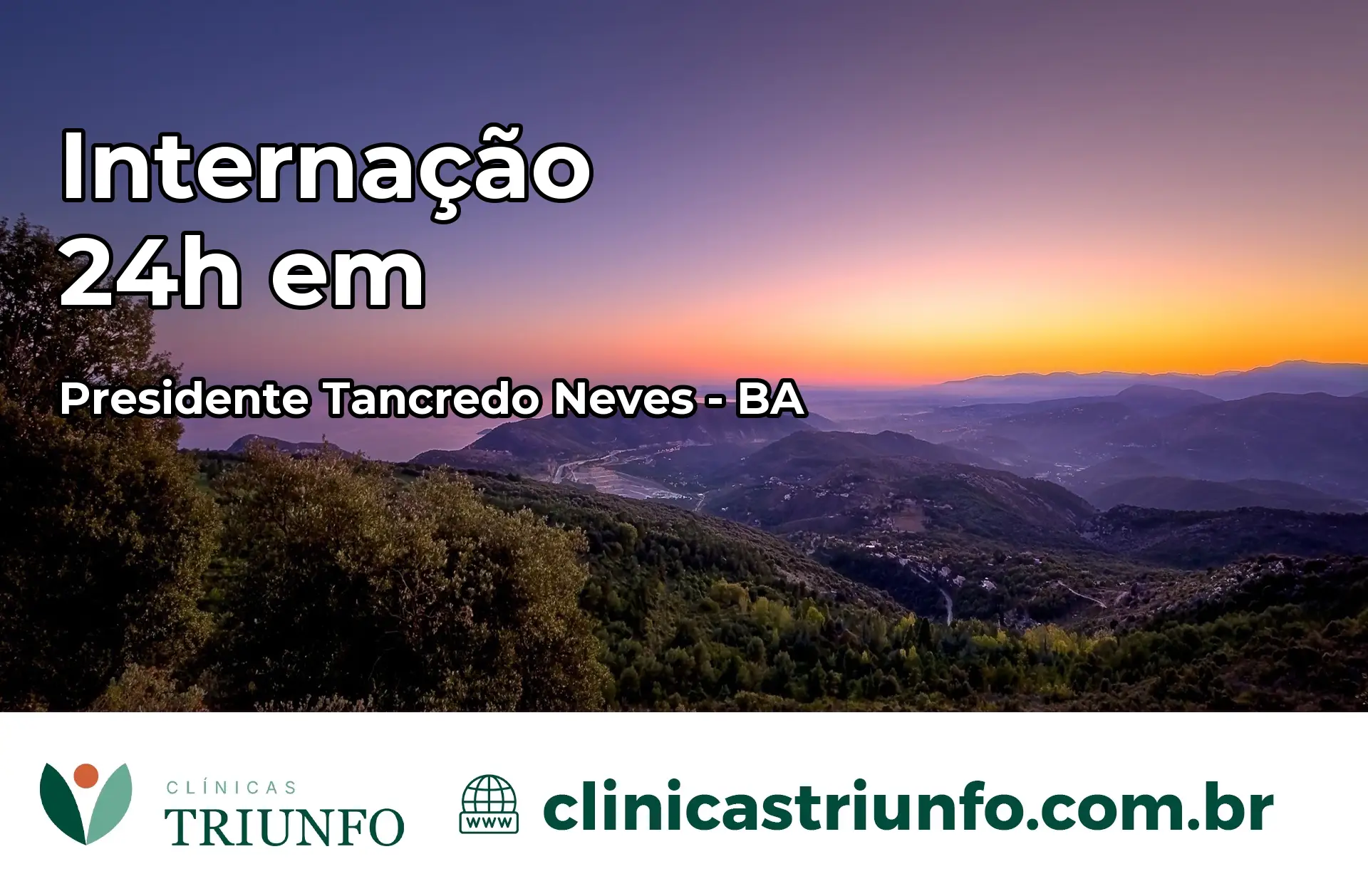 Internação 24 horas em Presidente Tancredo Neves – BA