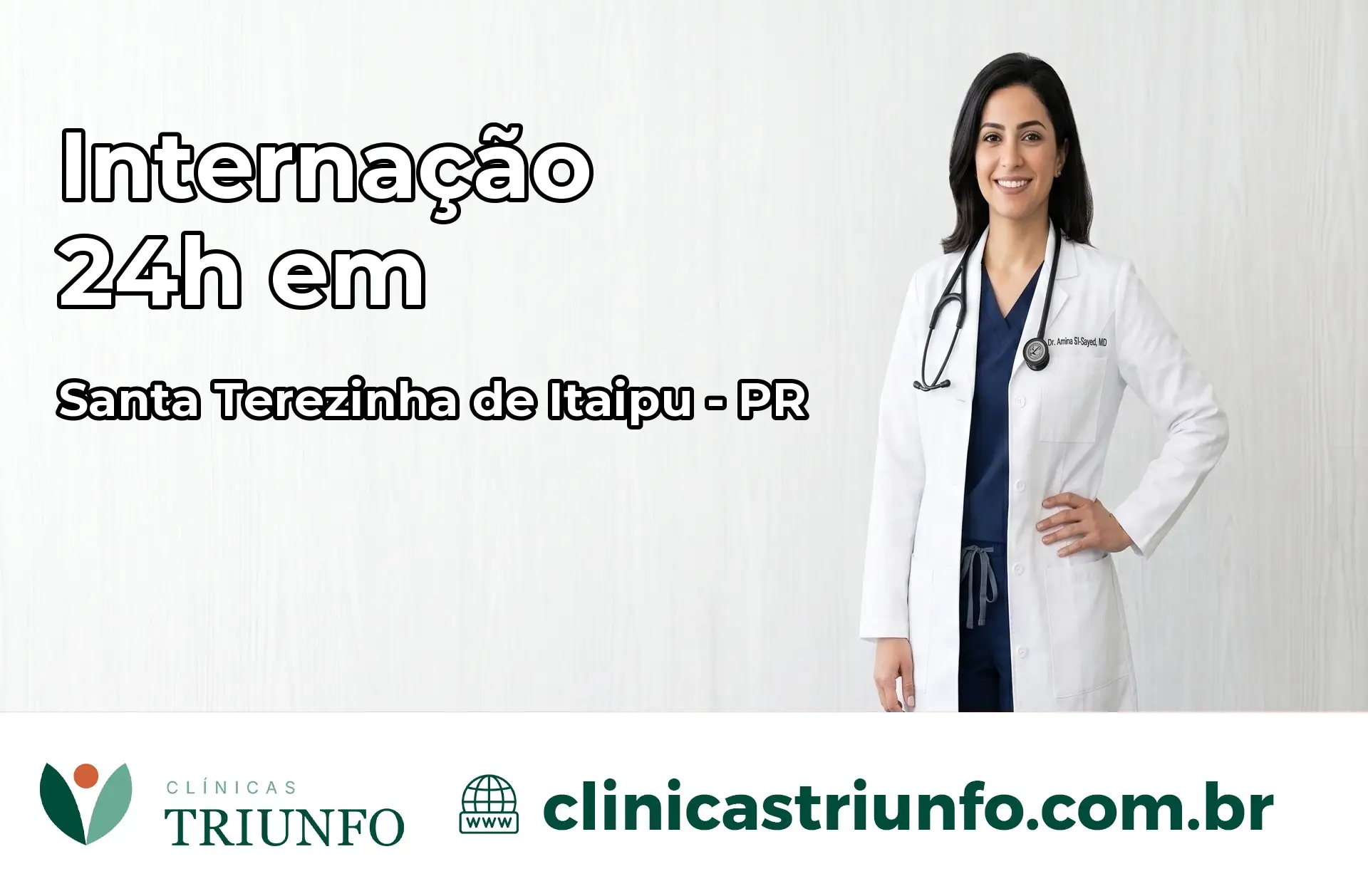 Internação 24 horas em Santa Terezinha de Itaipu – PR