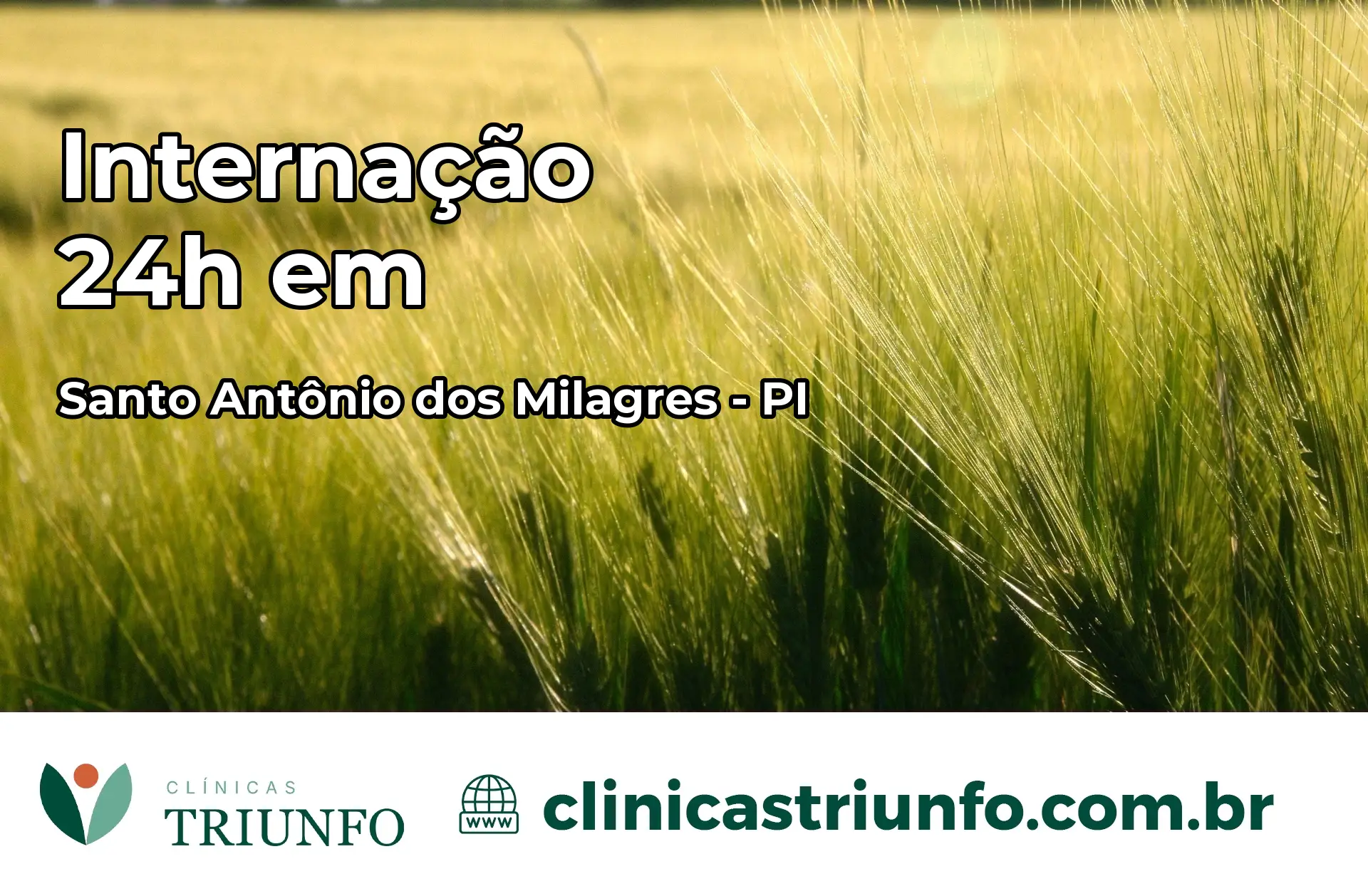 Internação 24 horas em Santo Antônio dos Milagres – PI
