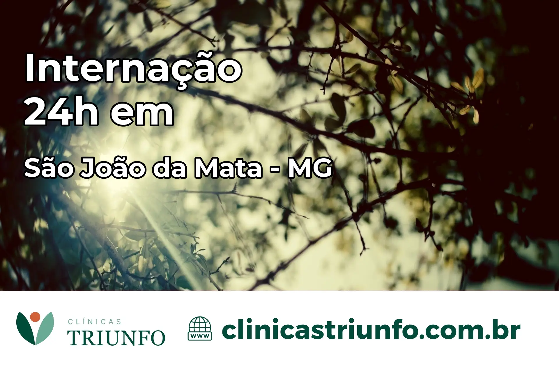 Internação 24 horas em São João da Mata – MG