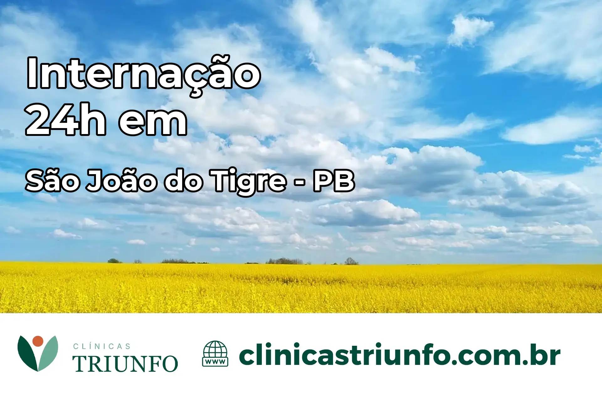 Internação 24 horas em São João do Tigre – PB