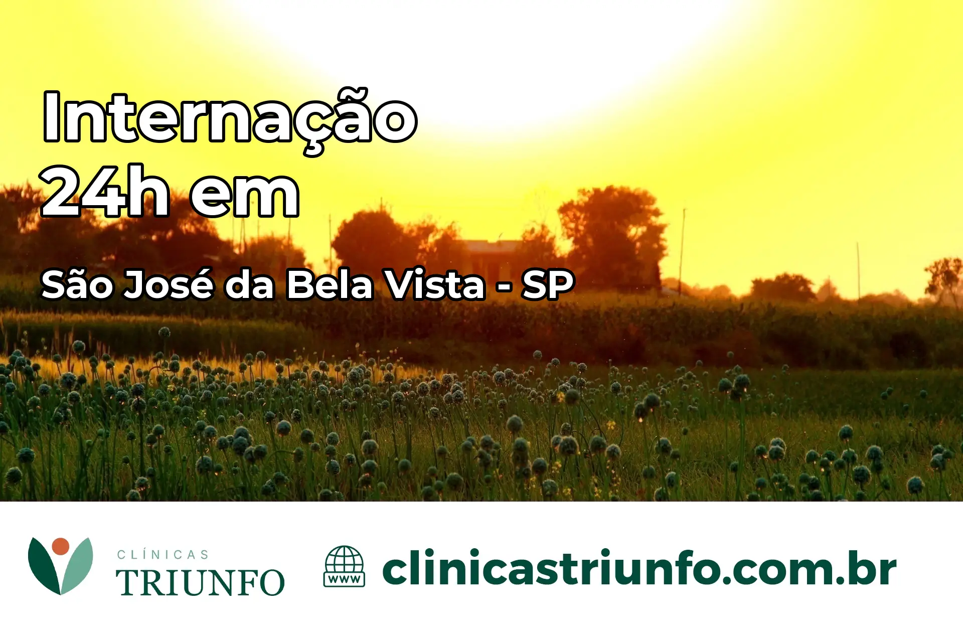 Internação 24 horas em São José da Bela Vista – SP