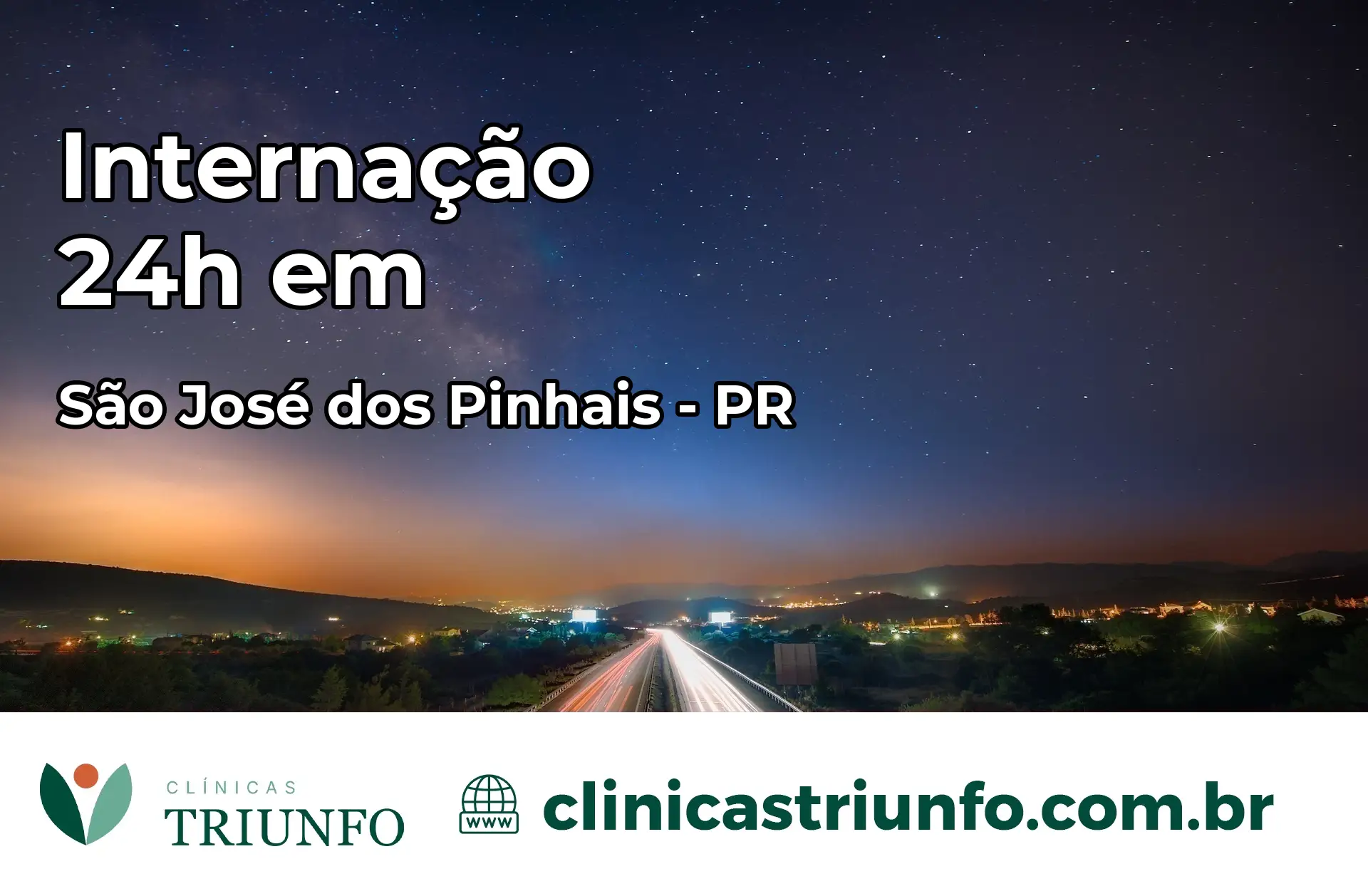 Internação 24 horas em São José dos Pinhais – PR