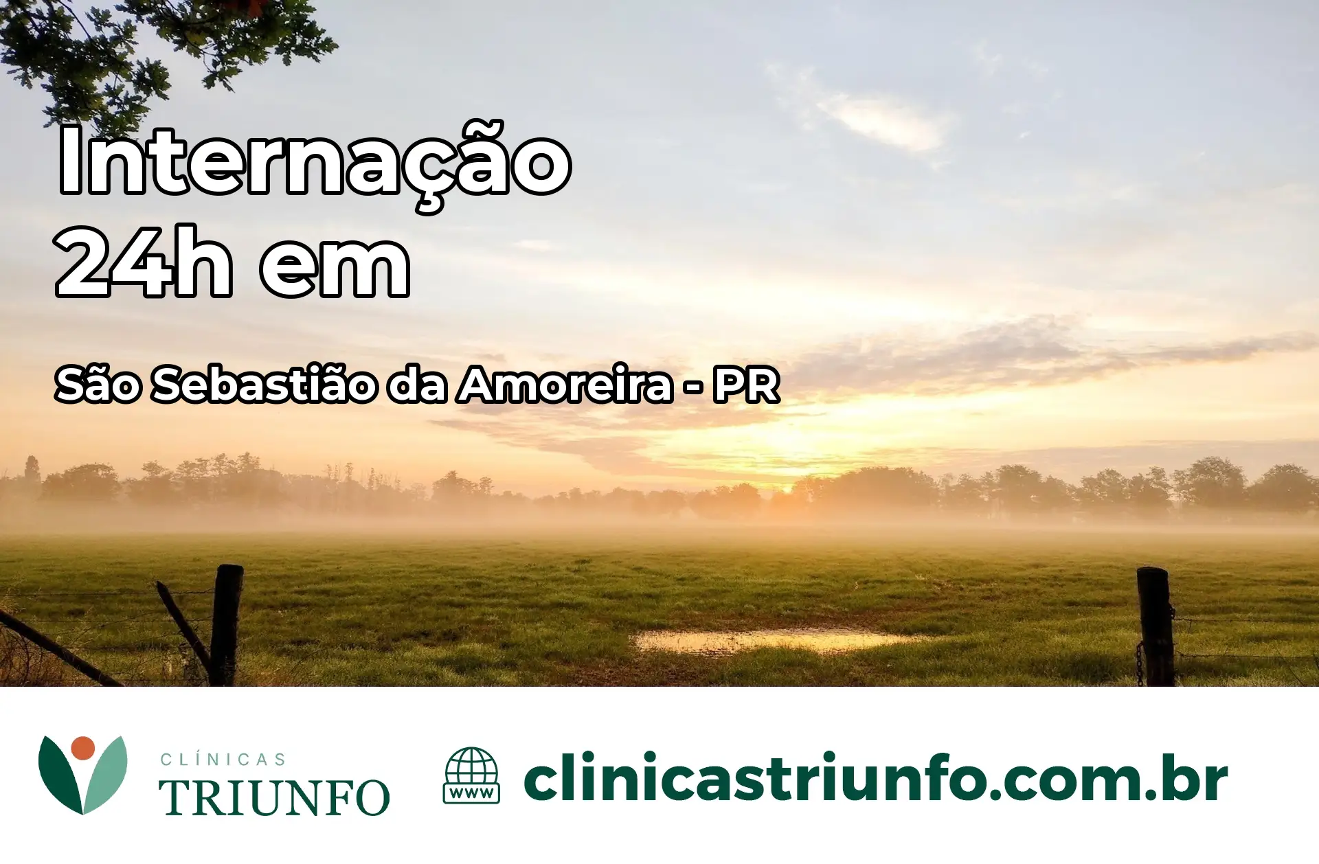 Internação 24 horas em São Sebastião da Amoreira – PR