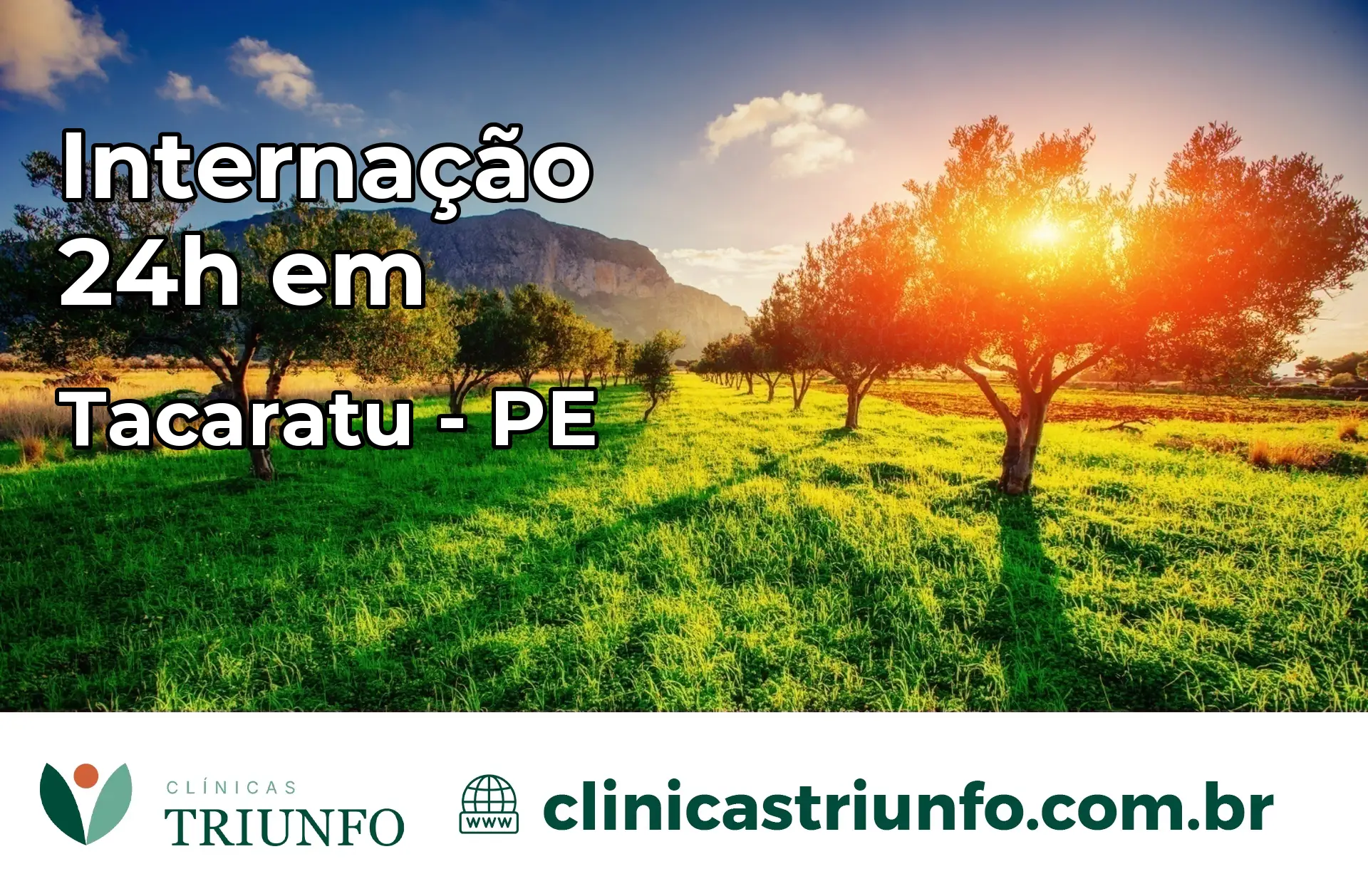Internação 24 horas em Tacaratu – PE