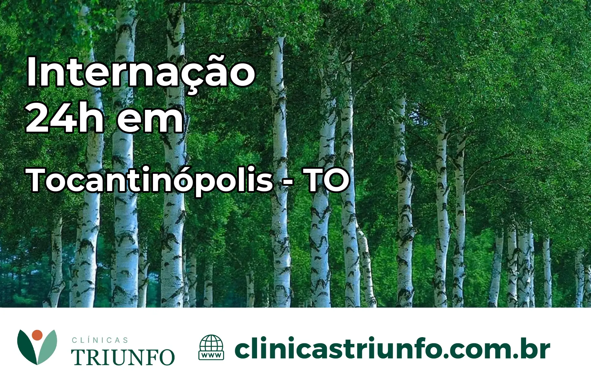 Internação 24 horas em Tocantinópolis – TO