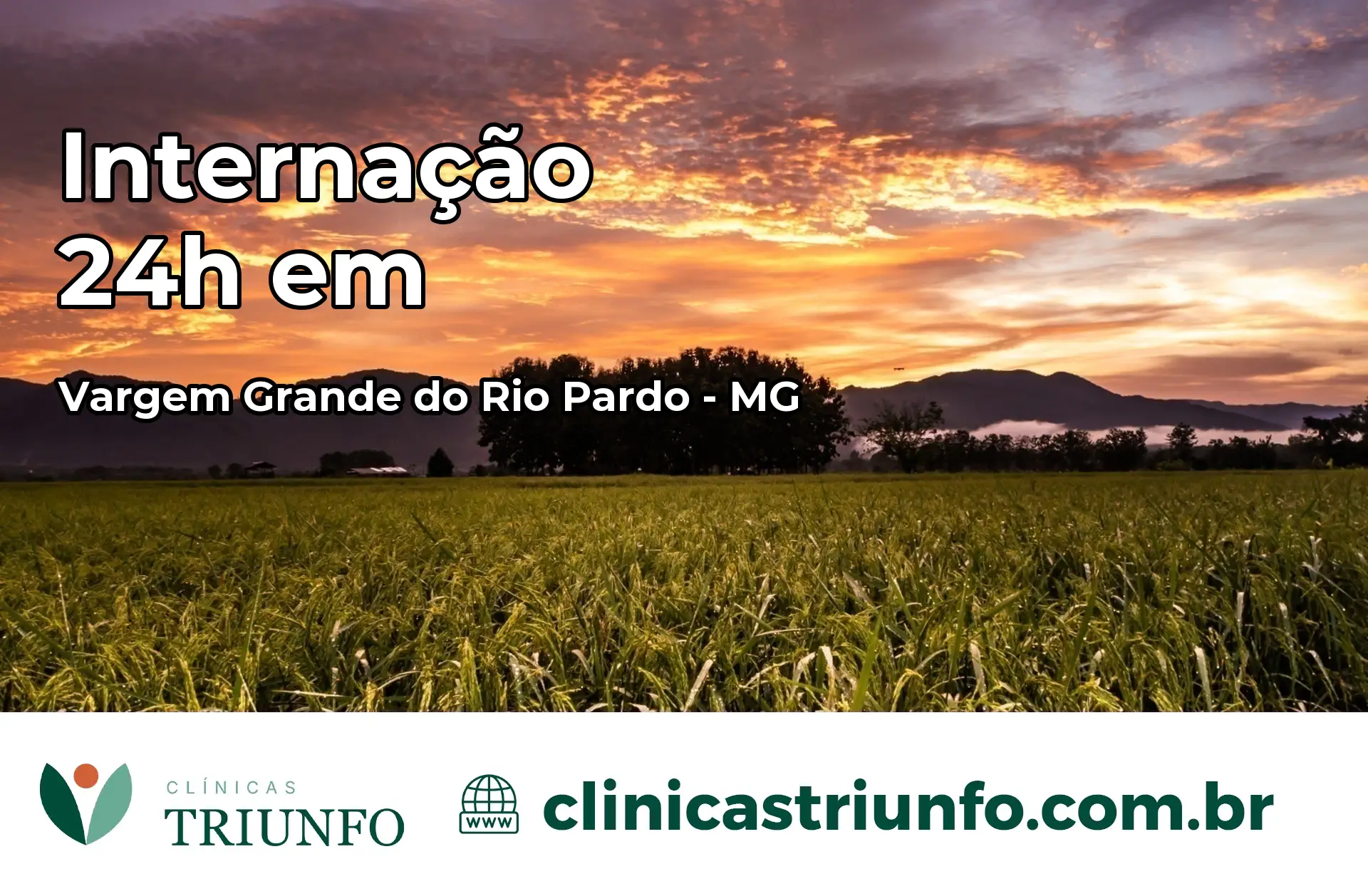 Internação 24 horas em Vargem Grande do Rio Pardo – MG